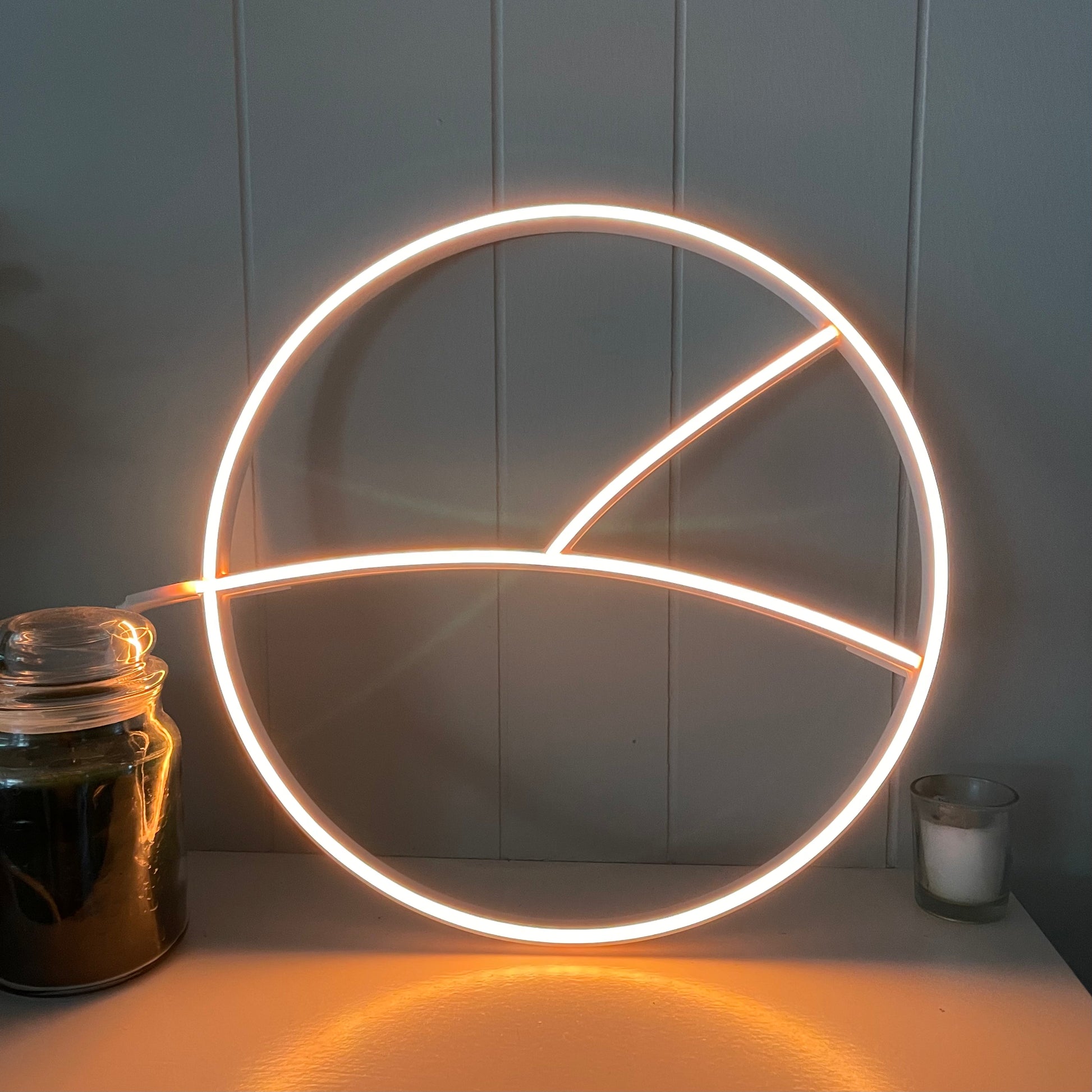 Soft white Pittsburg led neon sign