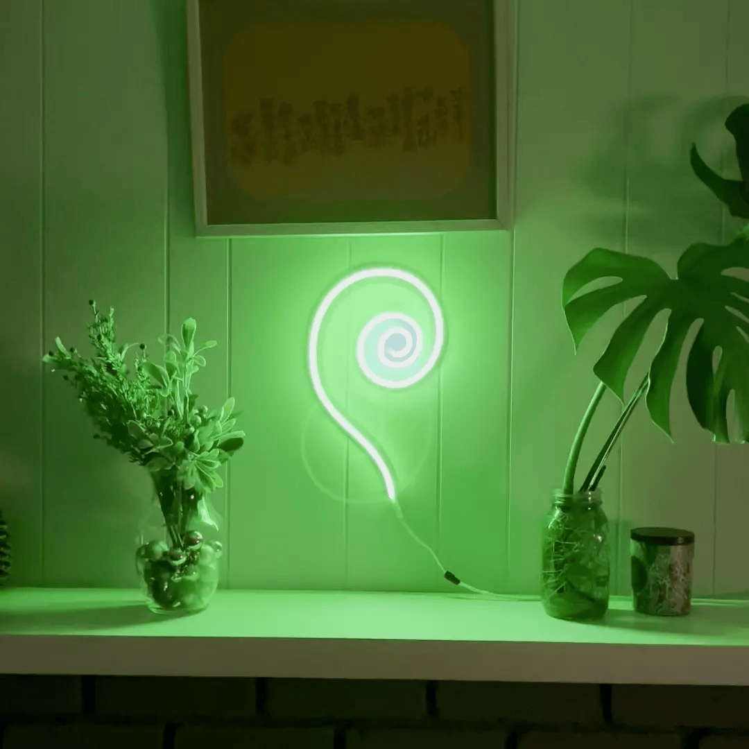 Smol Spiral Swirl Animated LED Neon Sign - DancingNeon