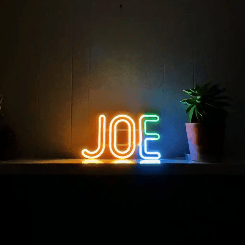 Joe Sign Animated JOE LED Neon Sign - DancingNeon – Dancing Neon