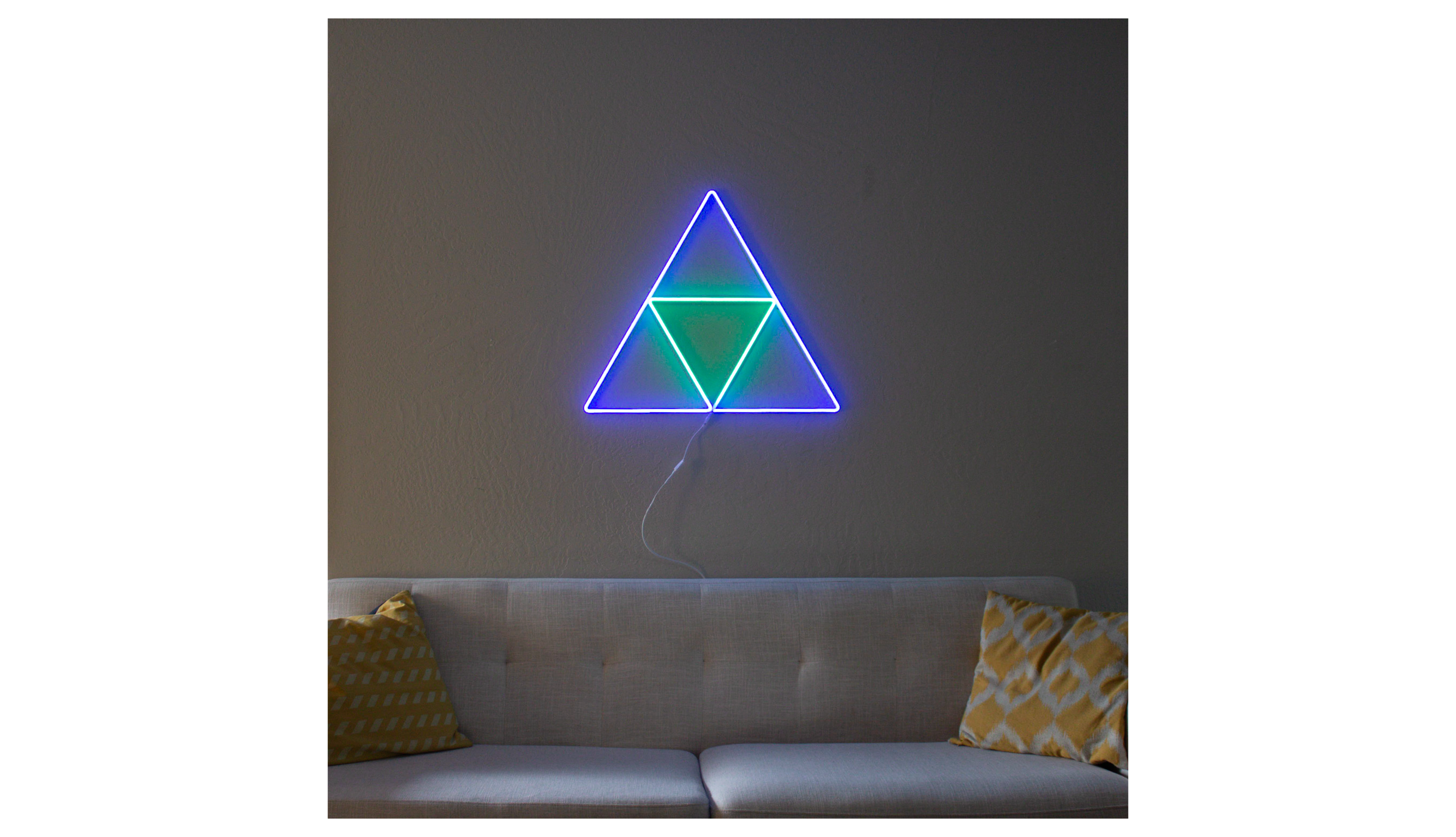 Triangular Neon Sign Triangle Animated LED Neon Sign - DancingNeon – Dancing Neon