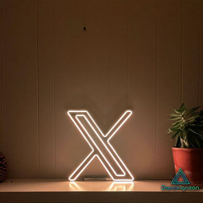 Animated X logo LED Neon Sign - DancingNeon