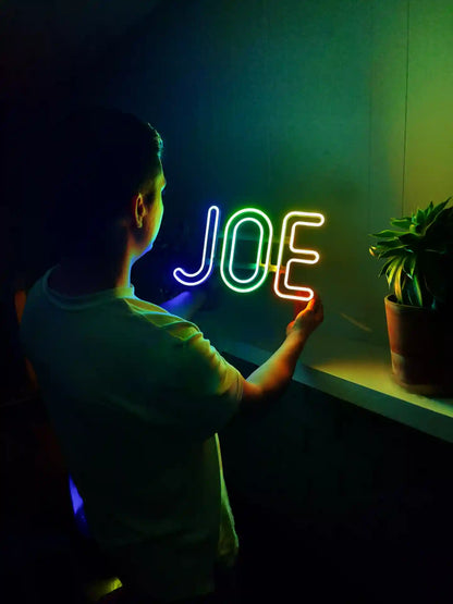 Animated JOE LED Neon Sign - DancingNeon